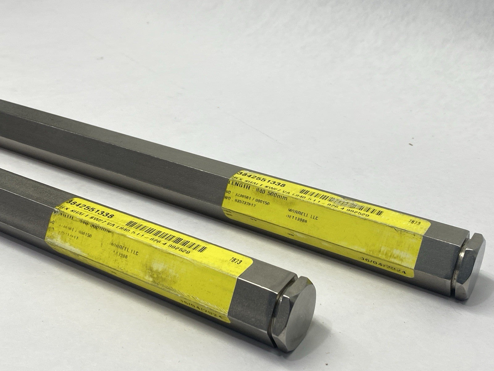 Bosch Rexroth 3842551338 Hex Shaft SW27 L840,5 992529 LOT OF 2 - Maverick Industrial Sales