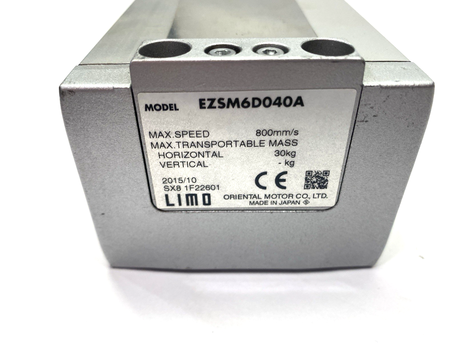 Oriental Motor EZSM6D040A EZ Limo Motorized Linear Slide 15.75" Stroke - Maverick Industrial Sales