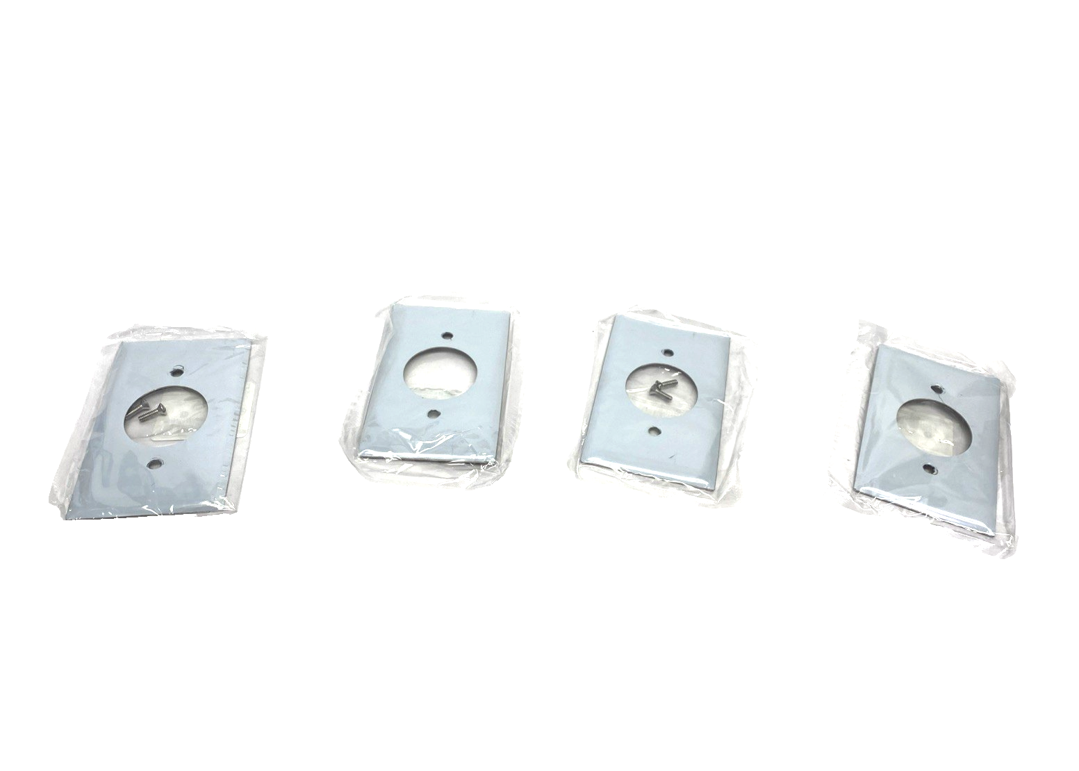Hubbell SS720 1-Gang 1-Receptacle SS Wall Plate/Cover 1.59" Dia. LOT OF 4 - Maverick Industrial Sales