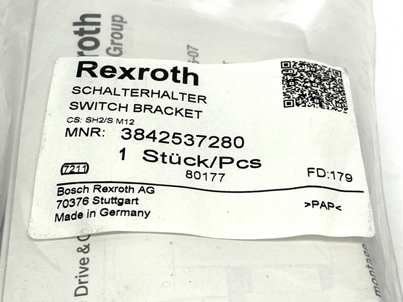 Bosch Rexroth 3842537280 Switch Bracket SH2/S M12 - Maverick Industrial Sales