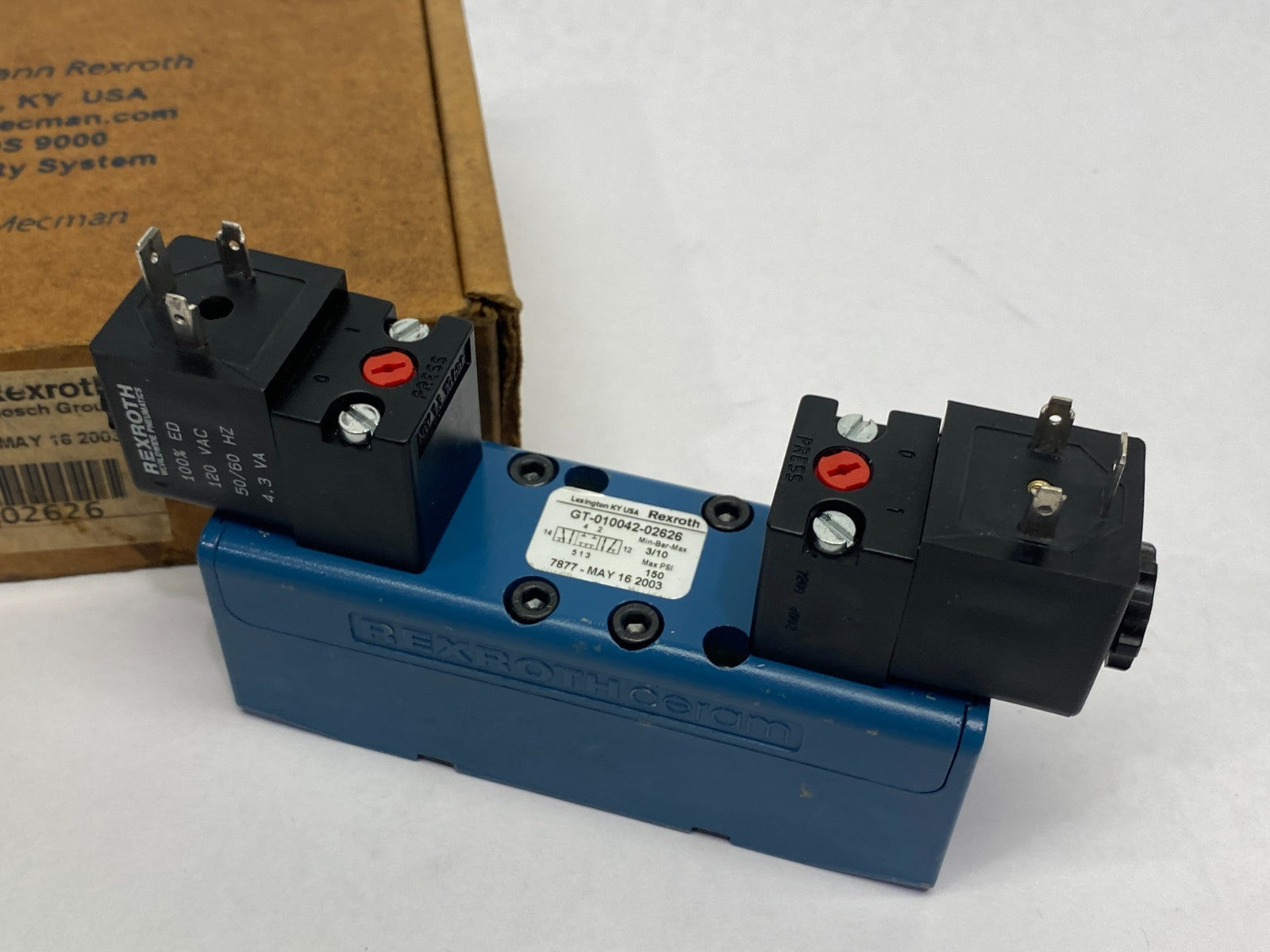 Emerson Rexroth R432006382 AVENTICS™ 5/3-Directional Valve, Series CERAM™ - Maverick Industrial Sales