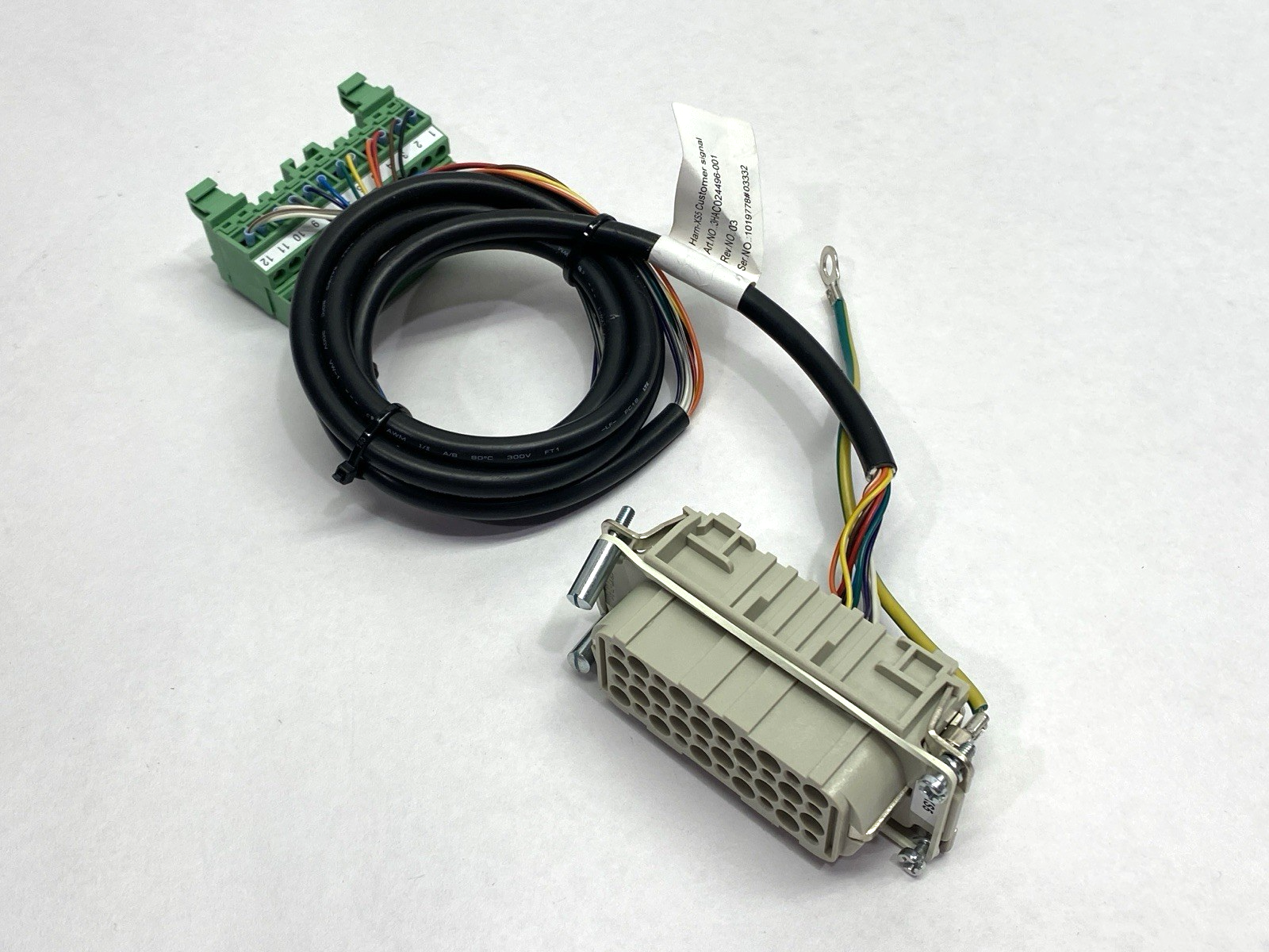 ABB 3HAC024496-001 Customer Signal Wire Harness Harn-XS5 MISING GASKET - Maverick Industrial Sales