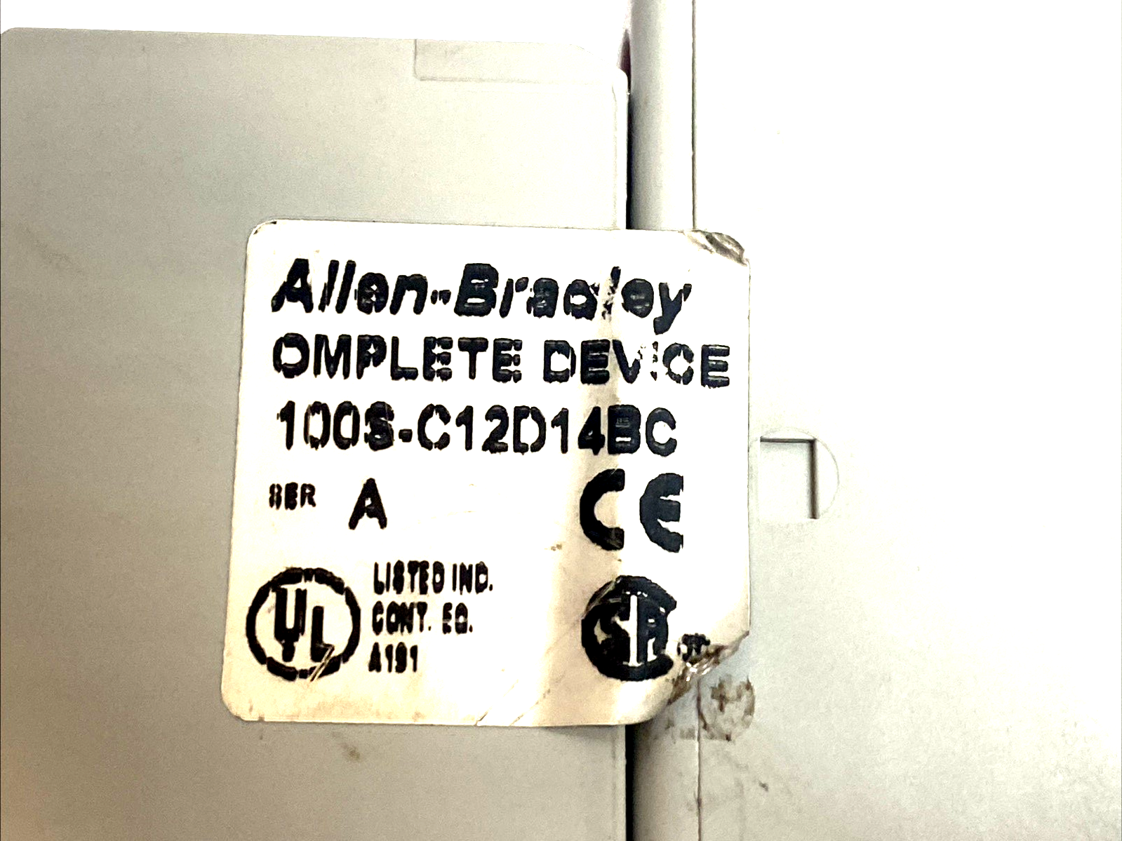 100S-C12D14BC | Allen-Bradley Guardmaster Safety Contactor 12A 120VAC - Used - Maverick Industrial Sales
