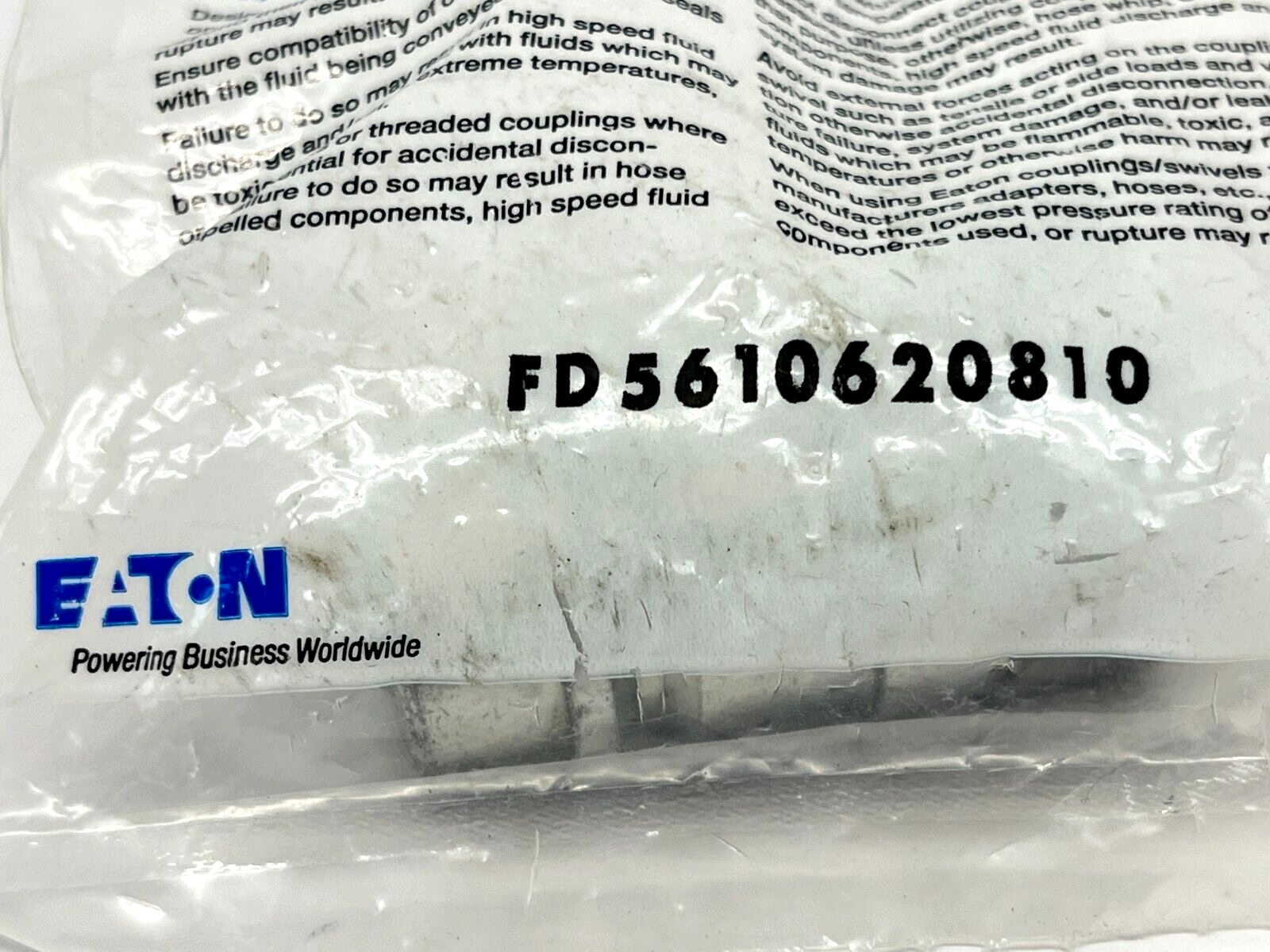 Eaton FD5610620810 Danfoss FD56 Series 5/8" Plug Push to Connect Carbon Steel - Maverick Industrial Sales