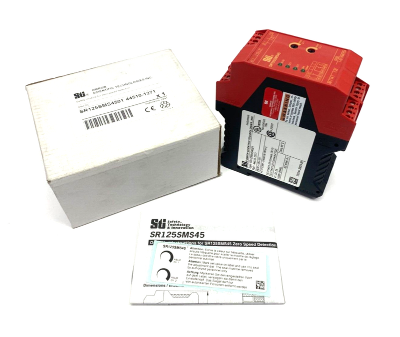 STI Omron SR125SMS4501 Safety Relay Module Zero Speed Detection 44510-1271 - Maverick Industrial Sales