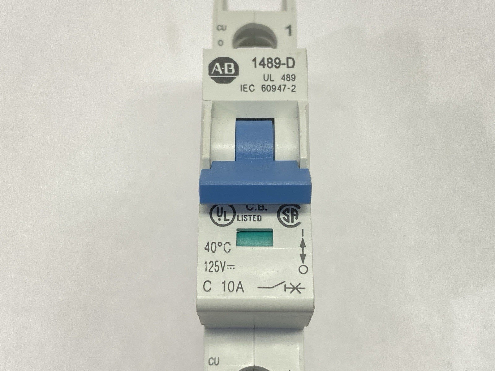 Allen Bradley 1489-D1C100 Ser A Circuit Breaker 1-Pole 10A 125V LOT OF 3 - Maverick Industrial Sales