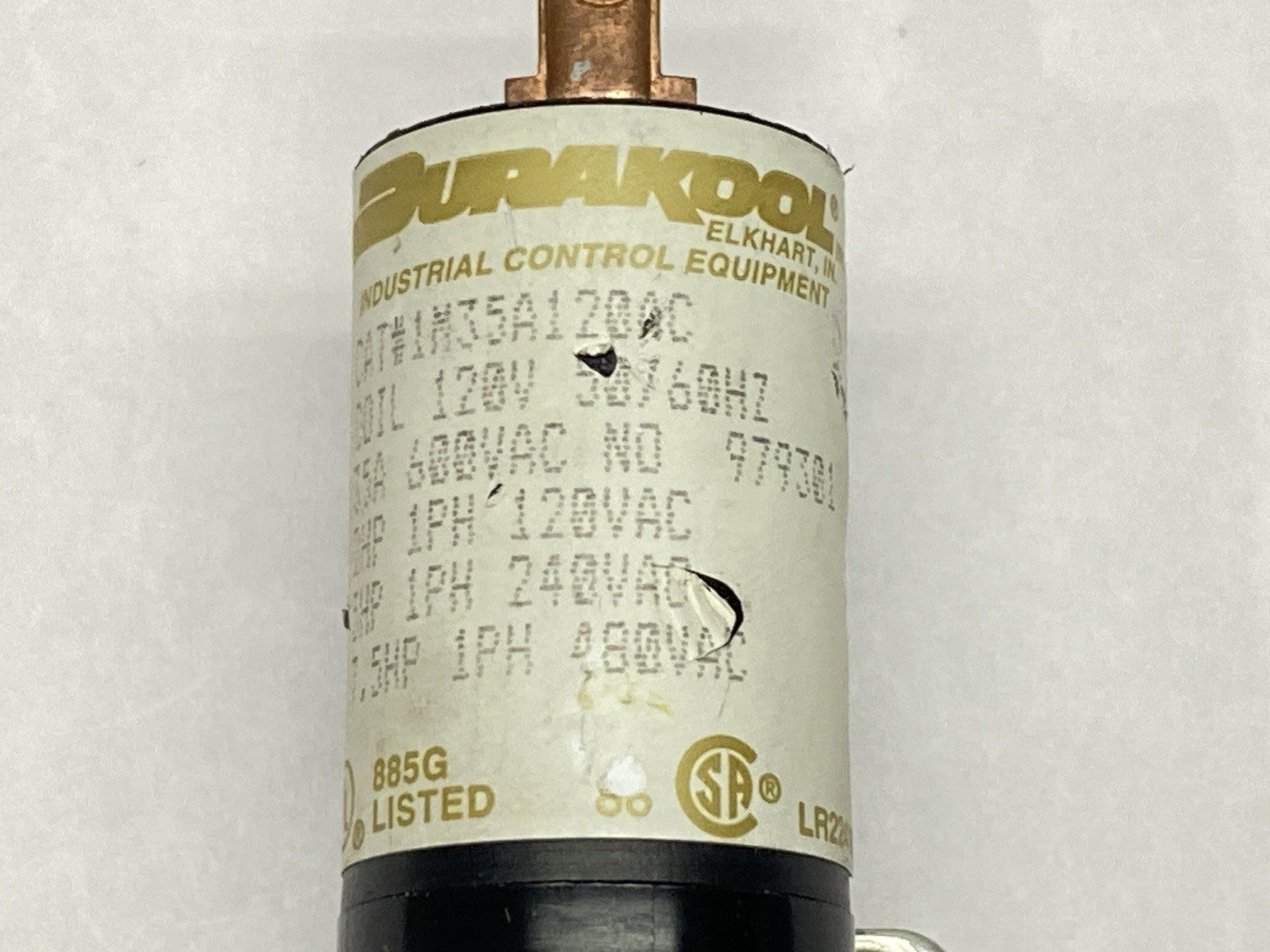 Durakool 1M35A120AC Relay 35A 600VAC - Maverick Industrial Sales