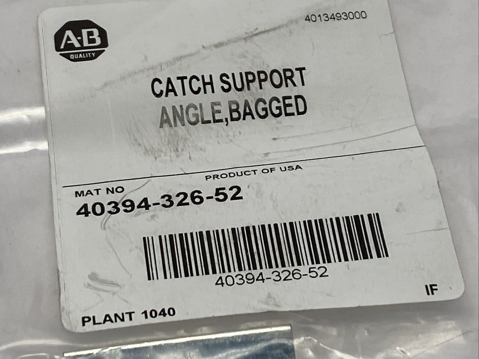 Allen Bradley 40394-326-52 Catch Support Angle Bracket - Maverick Industrial Sales