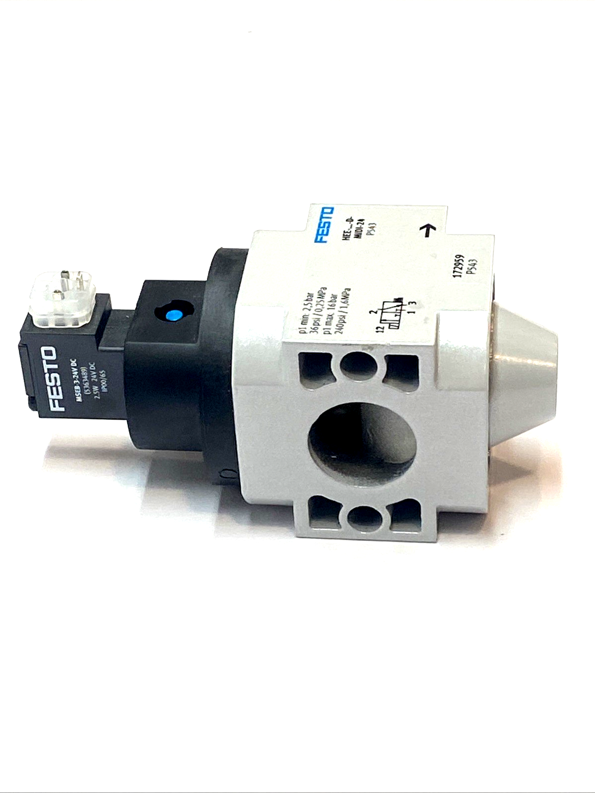 Festo Electric MIDI-24 Pneumatic Solenoid On/Off Valve P543 - Maverick Industrial Sales