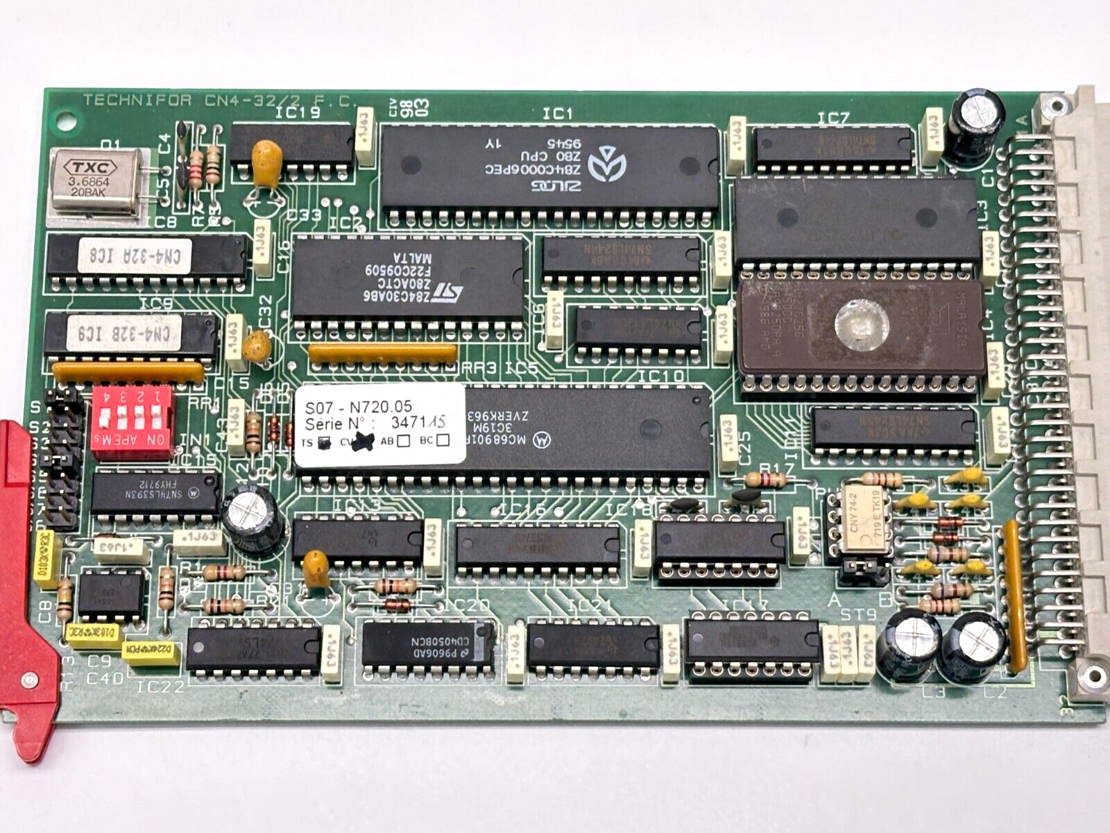 Technifor CN4-32/2 Memory Control PC Board S07 - N720.05 TS CV - Maverick Industrial Sales