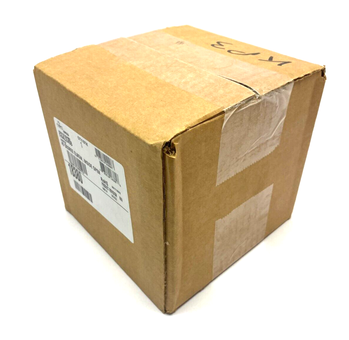 Hoffman F44LE45B nVent 45 Degree Elbow Lay-In Wireway, Inside Open Gray Steel - Maverick Industrial Sales