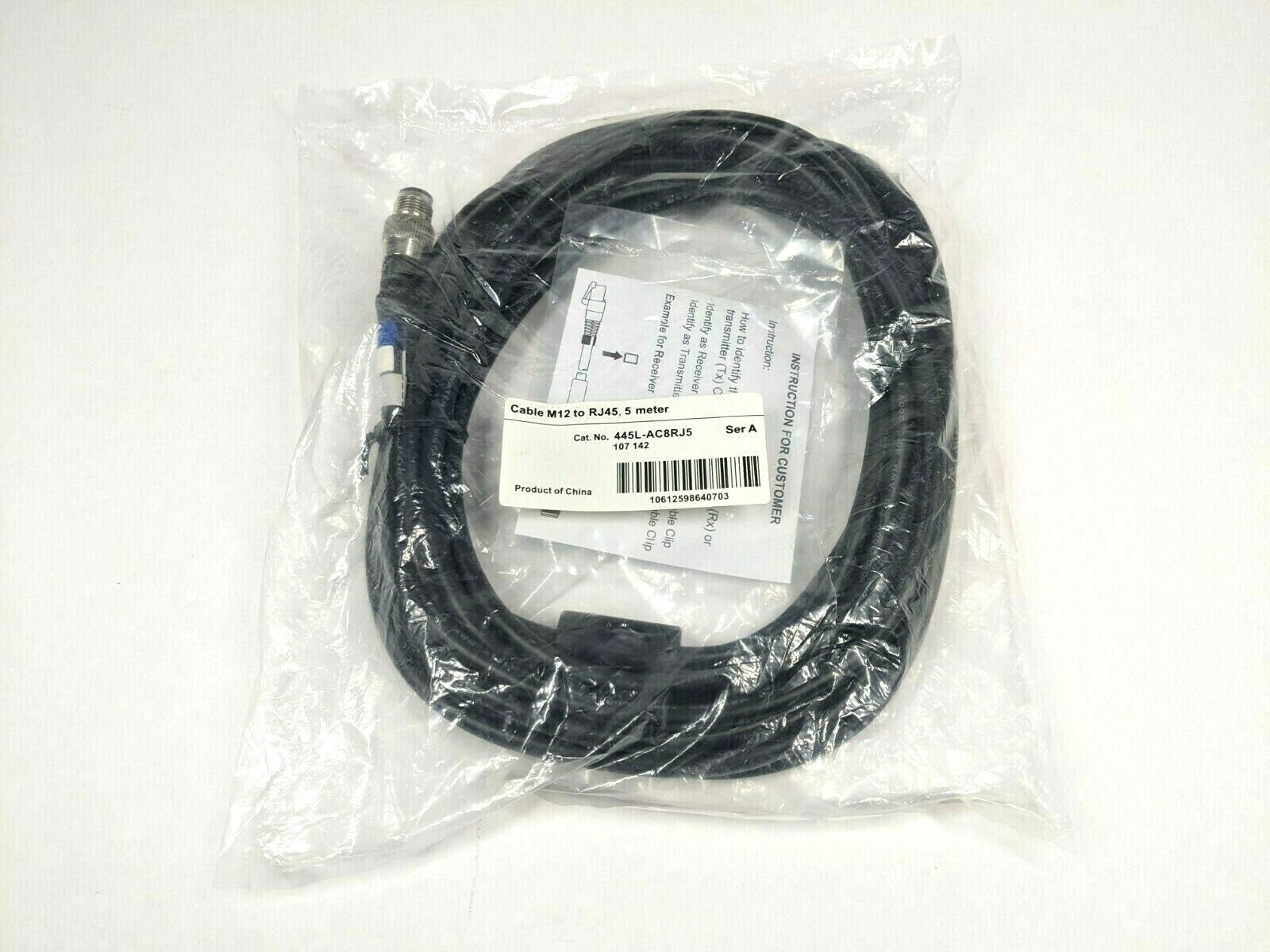 Allen Bradley 445L-AC8RJ5 Ser A Connection Cable M12 to RJ45 - Maverick Industrial Sales
