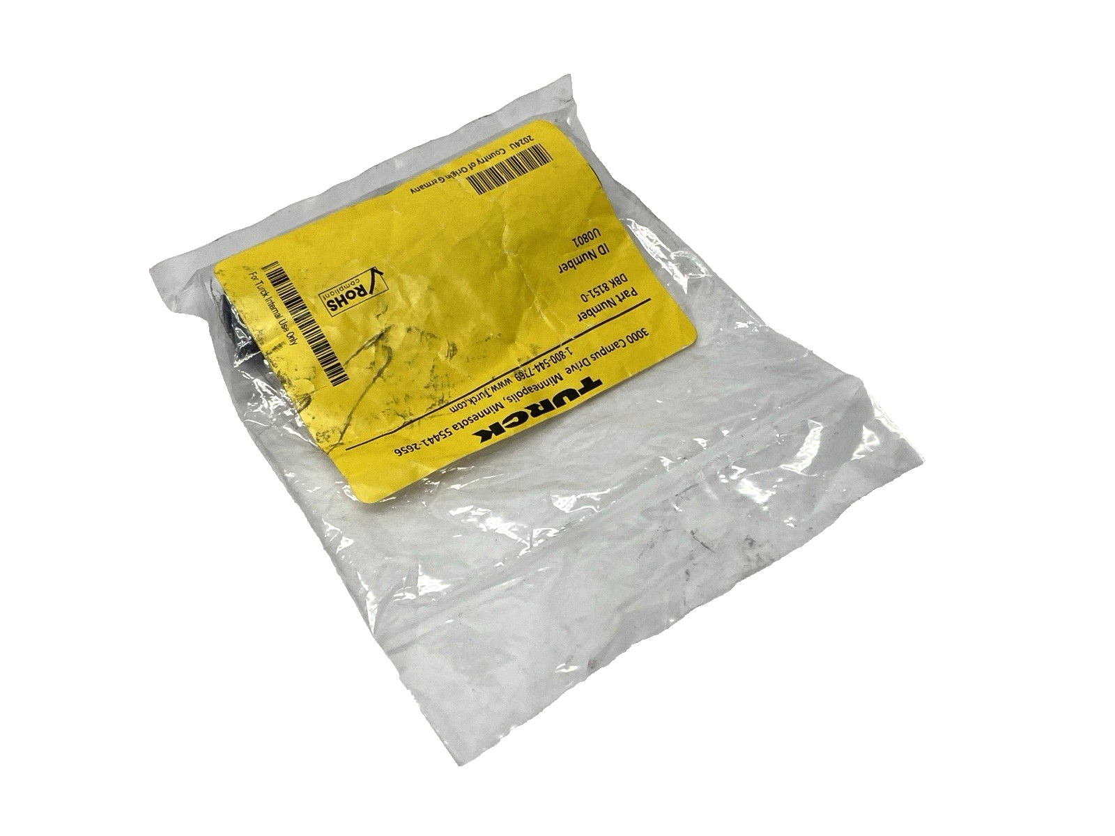 DBK 8151-0 | Turck Field Wire M12 Straight Connector U0801 - New - Maverick Industrial Sales