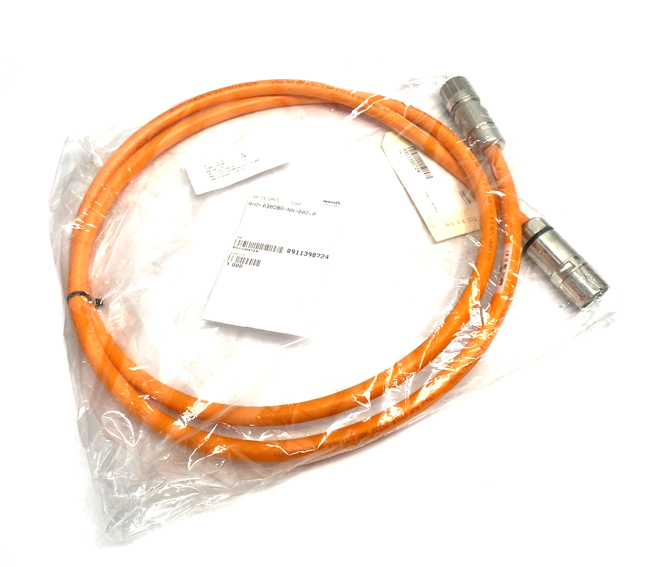 R911398724 | Bosch Rexroth Hybrid Servo Motor Cable 2m Length RH2-030DBB-NN-002,0 - New - Maverick Industrial Sales