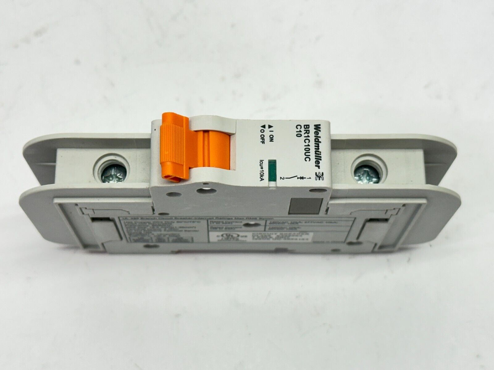 Weidmuller BR1C10UC C10 Circuit Breaker 1-Pole 10A 120VAC - Maverick Industrial Sales