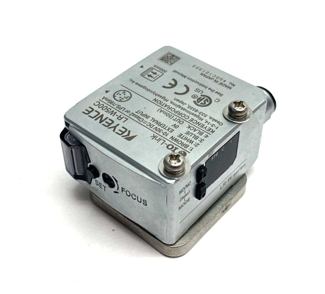 Keyence LR-W500C Self-Contained Full-Spectrum Sensor M12 4-Pin Connector - Maverick Industrial Sales