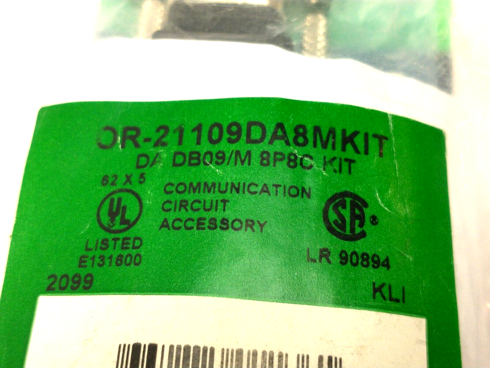 Ortronics OR-21109DA8MKIT DA DB09/M SP8C Data Adapter DB9 To RJ45 LOT OF 3 - Maverick Industrial Sales