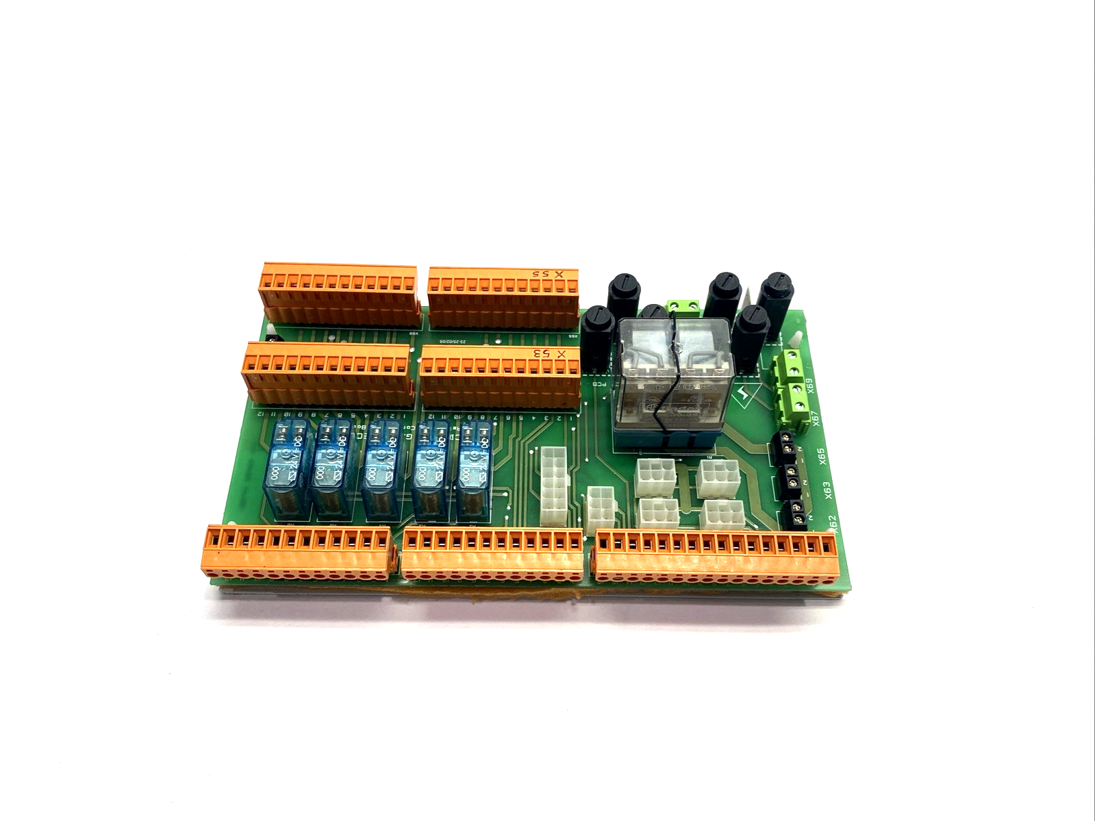 U704 | Cinpres Gas Injection Relay & Connector Board PCB, Issue 1.1, Finder Relays - Used - Maverick Industrial Sales