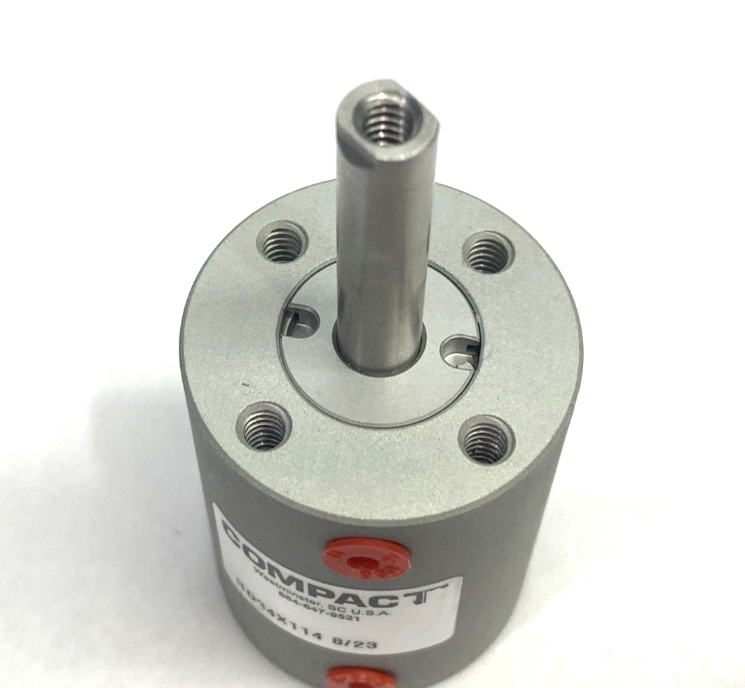 RD34X114 | Compact Air Products Single Rod Pneumatic Cylinder, Dbl-End, Dbl-Acting - New – Open box - Maverick Industrial Sales