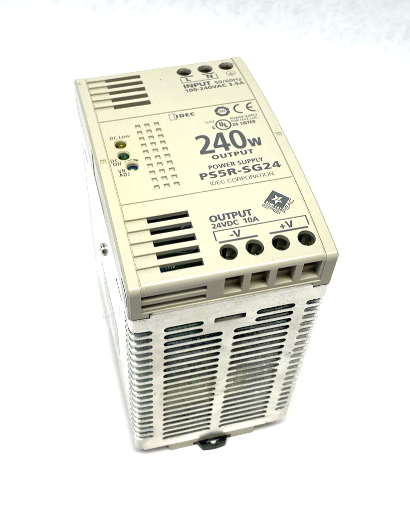 Idec PS5R-SG24 Power Supply DIN Rail Mount 240W 24VDC - Maverick Industrial Sales
