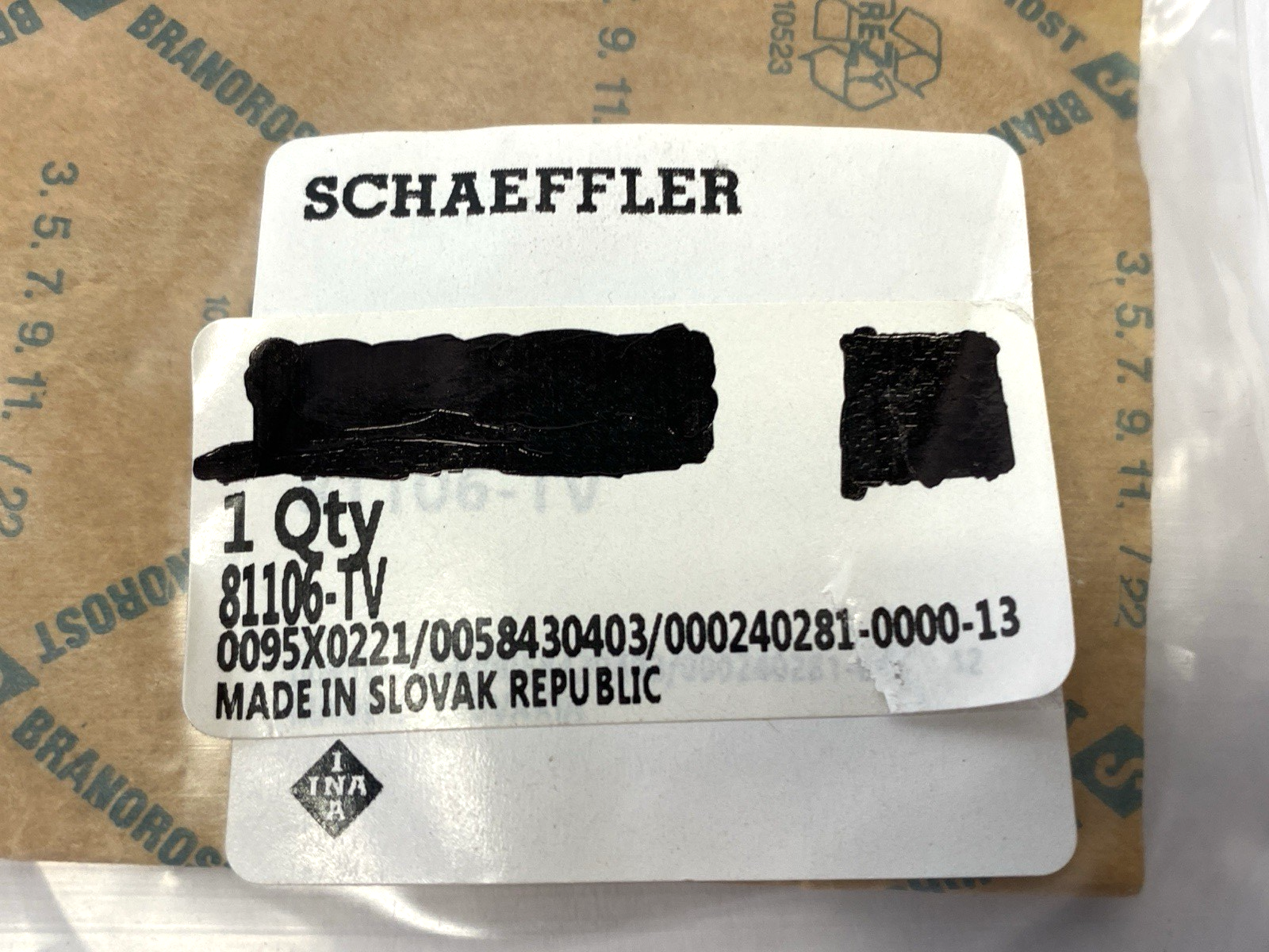 81106-TV | INA Axial Cylindrical Roller Bearing - New – Open box - Maverick Industrial Sales