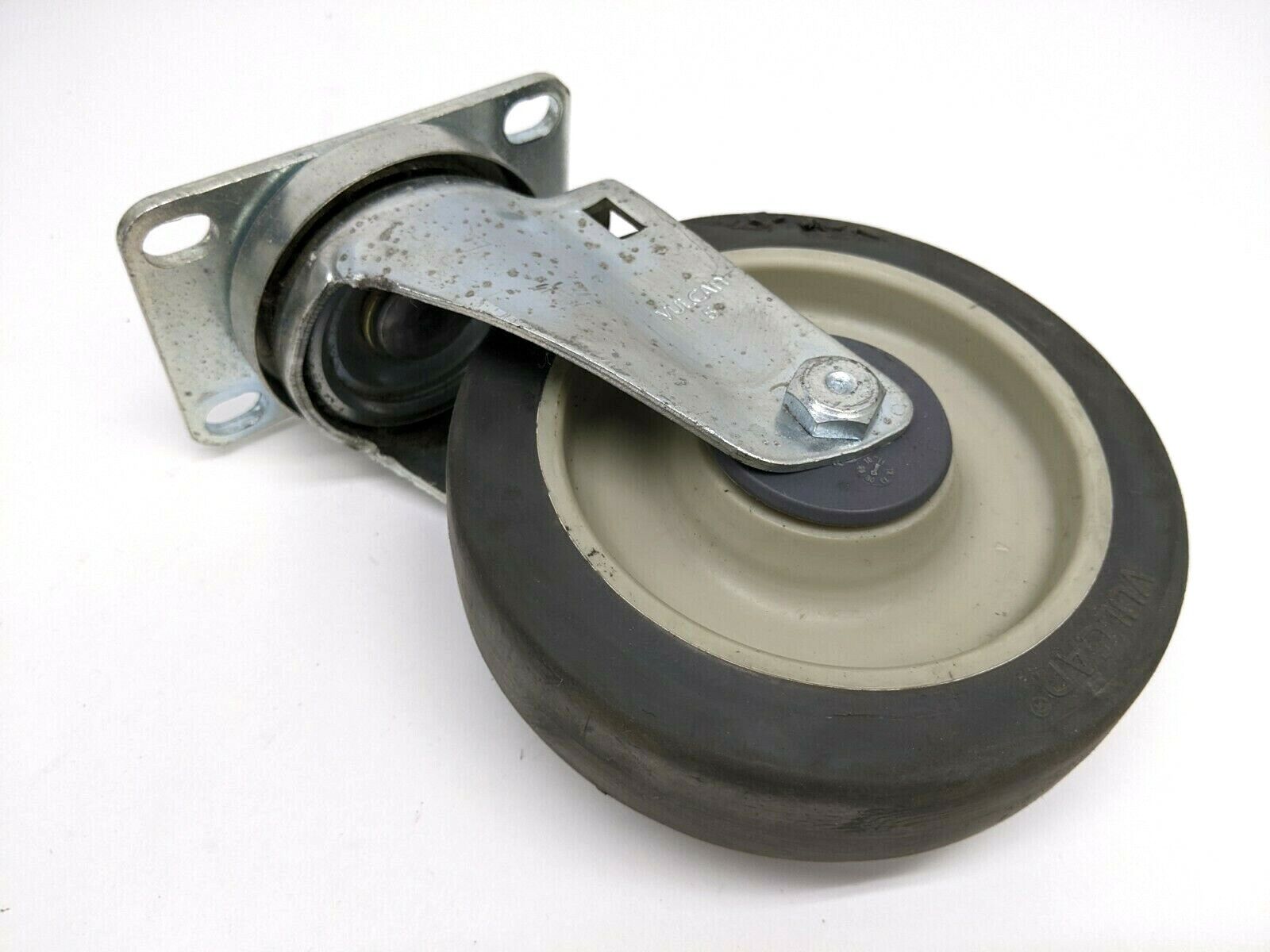 Vulcan 5" x 1-1/4" Swivel Caster SET OF 4, 2 w/ Brakes - Maverick Industrial Sales