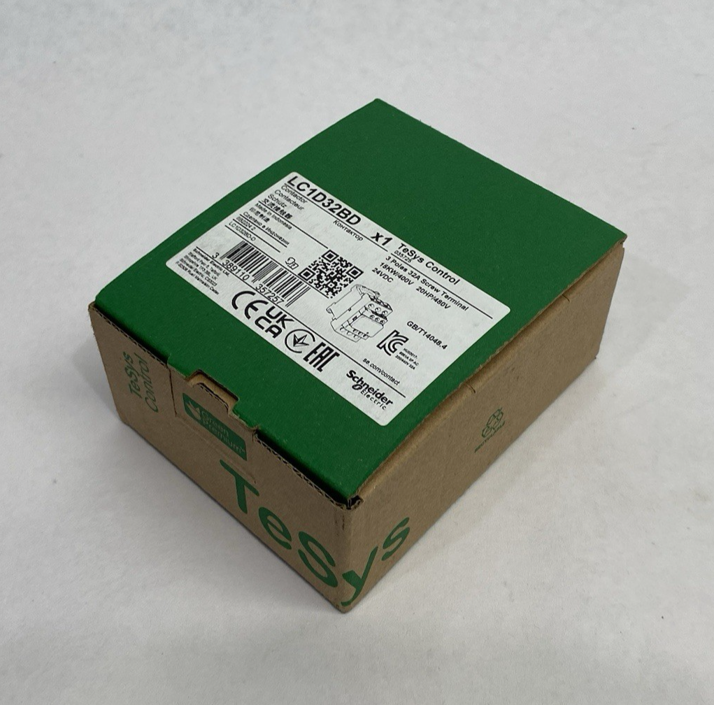 Schneider Electric LC1D32BD IEC Contactor, TeSys Deca, Non-Reversing, 32A - Maverick Industrial Sales