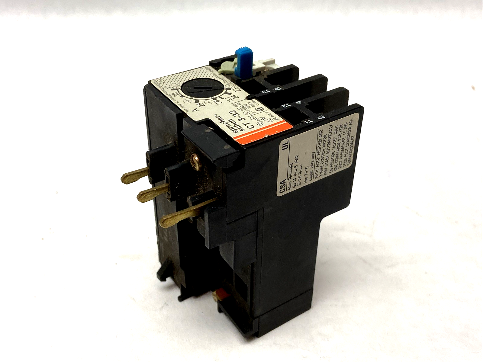 Sprecher+Schuh CT3-32 Thermal Overload Relay 3-Pole 23-32A - Maverick Industrial Sales