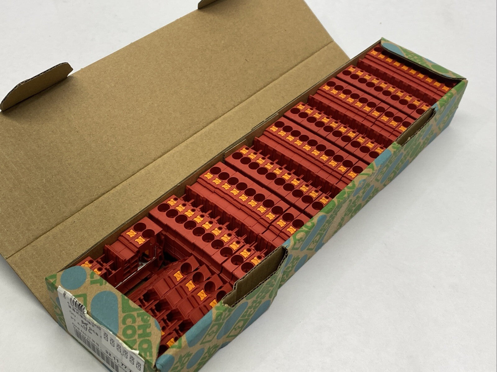 Phoenix Contact PT 4 RD Feed-Through Terminal Block Red 3211777 LOT OF 46 - Maverick Industrial Sales