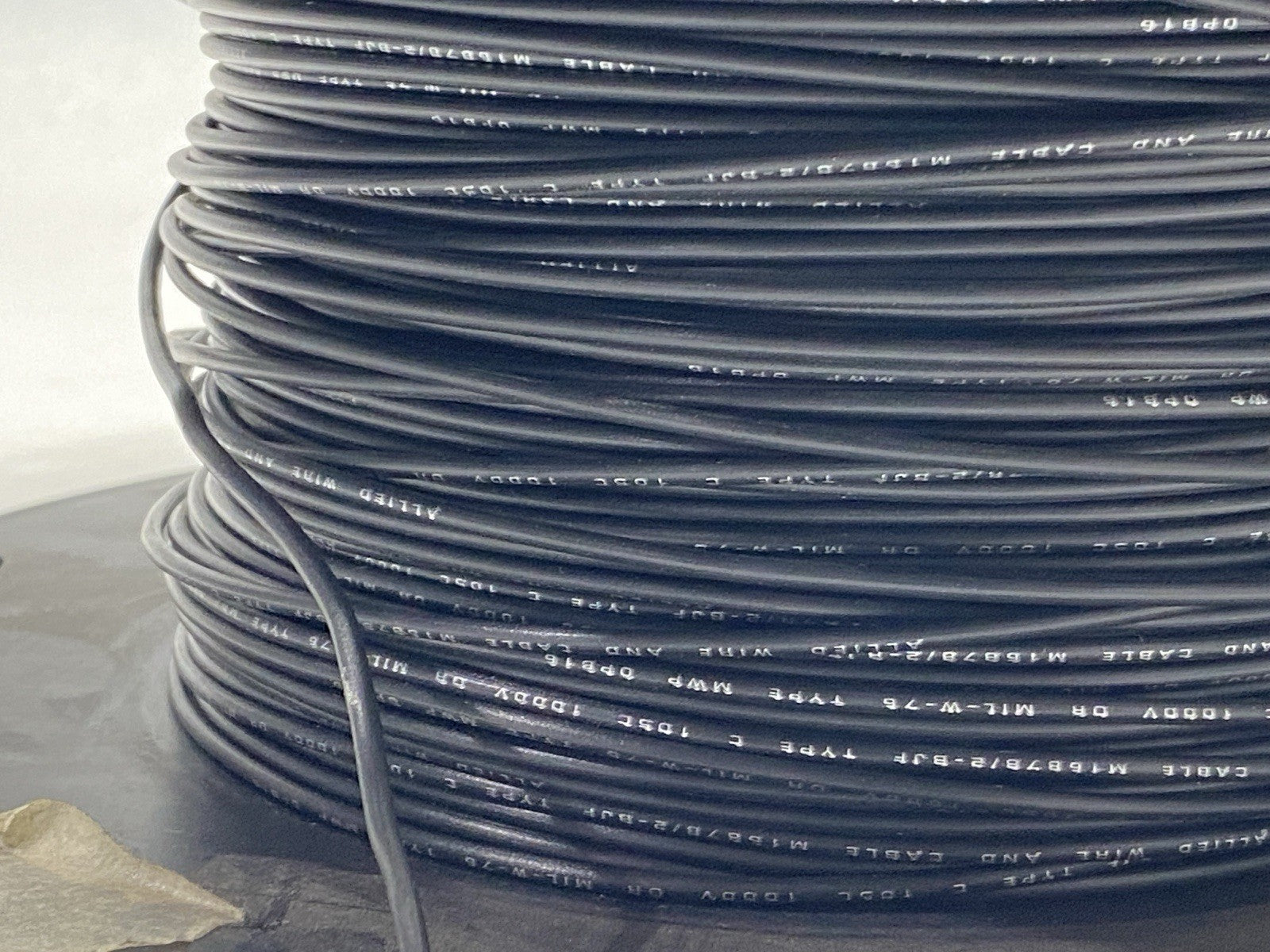 MIL-W-76B-16G | Allied Wire And Cable 16 AWG Hook Up Wire Type MW 1000ft Roll - New – Open Box - Maverick Industrial Sales