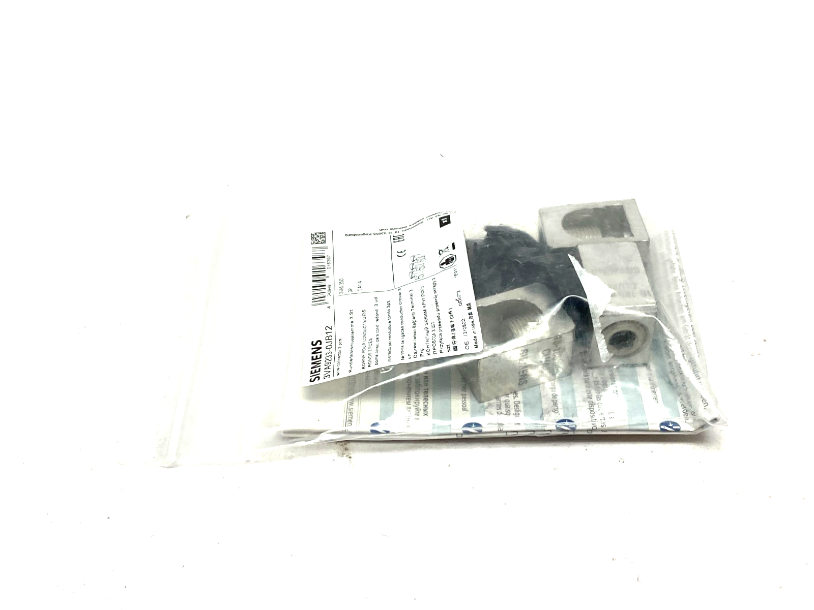 Siemens 3VA9233-0JB12 Terminal Lug Wire Connector Kit 3 PCS - Maverick Industrial Sales