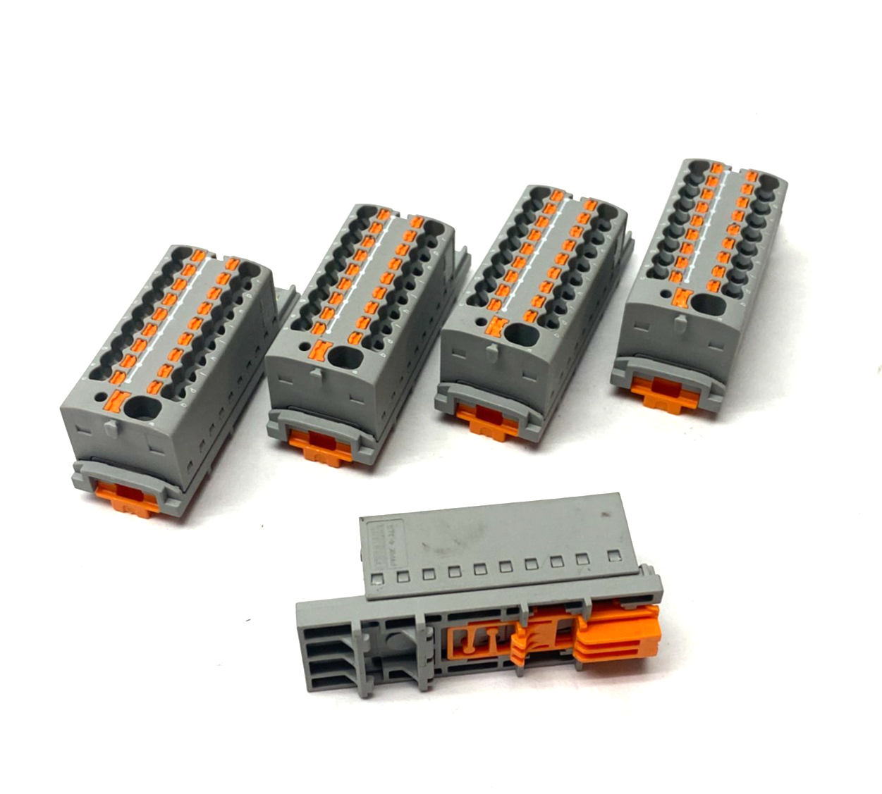 Phoenix Contact PTFIX 4/18X1,5-NS35 GY Distribution Block 1047454 LOT OF 5 - Maverick Industrial Sales