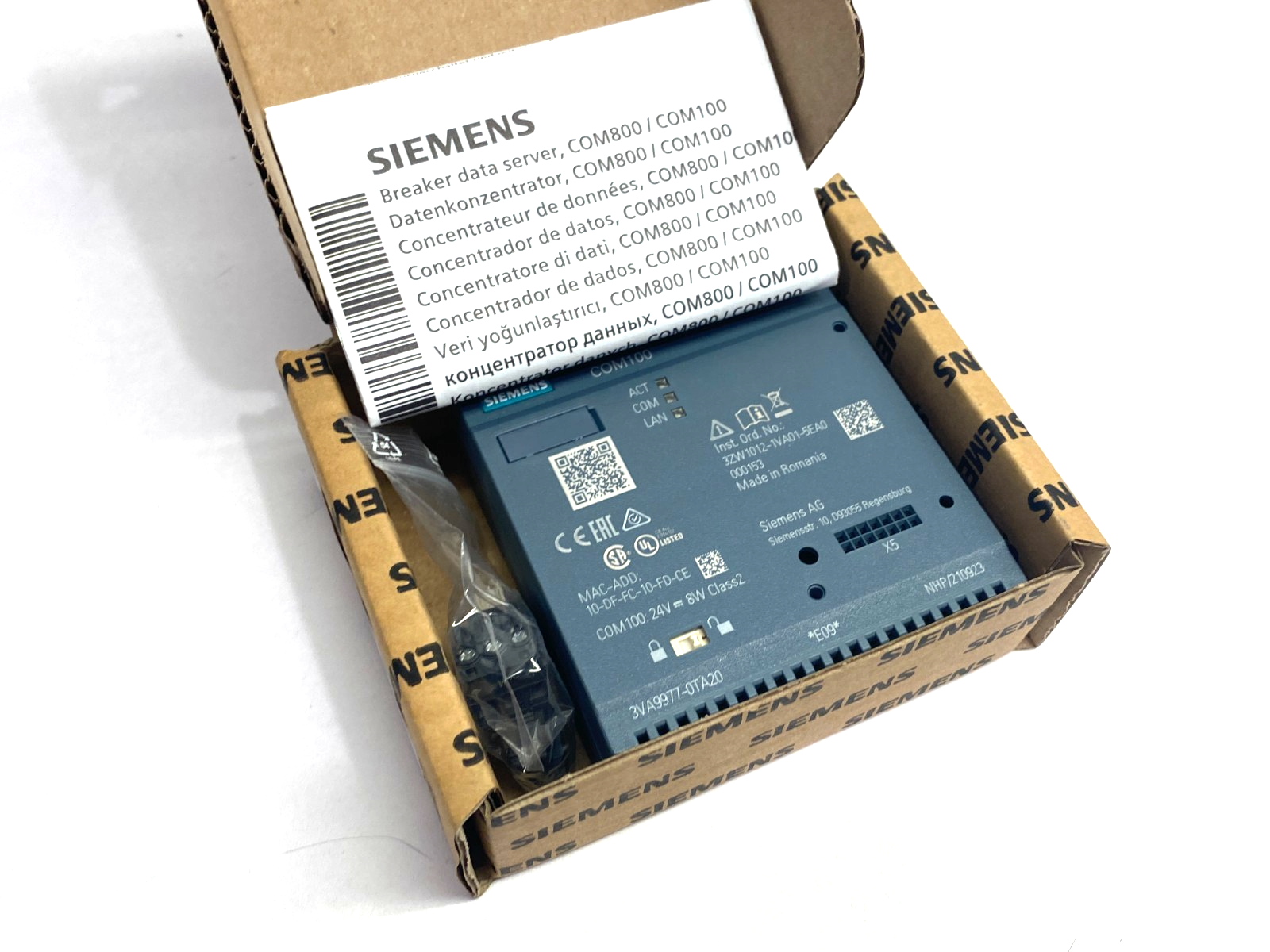 Siemens 3VA9977-0TA20 SENTRON COM100 Breaker Data Server Module - Maverick Industrial Sales