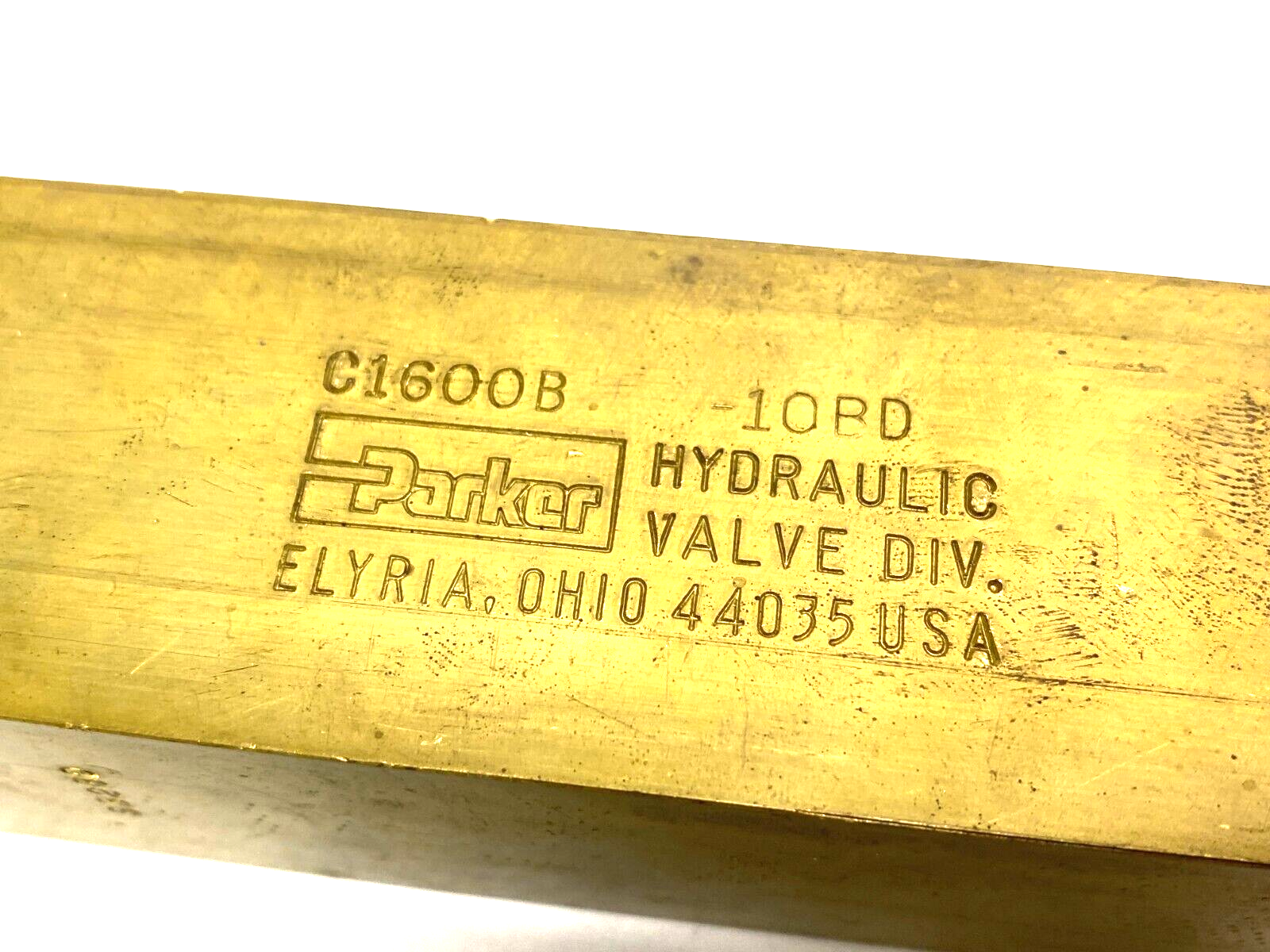 Parker C1600B-10BD Brass Colorflow Hydraulic Check Valve 500psi C1600B - Maverick Industrial Sales