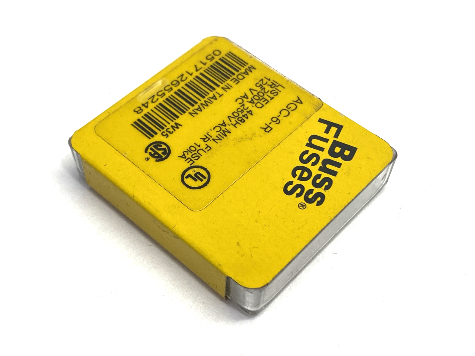 Cooper Bussmann AGC-6-R Miniature Fuse 6A 250VAC PACKAGE OF 5 - Maverick Industrial Sales