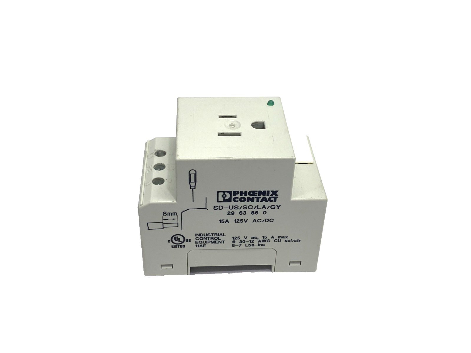 SD-US/SC/LA/GY | Phoenix Contact Socket 2963860 - Used - Maverick Industrial Sales