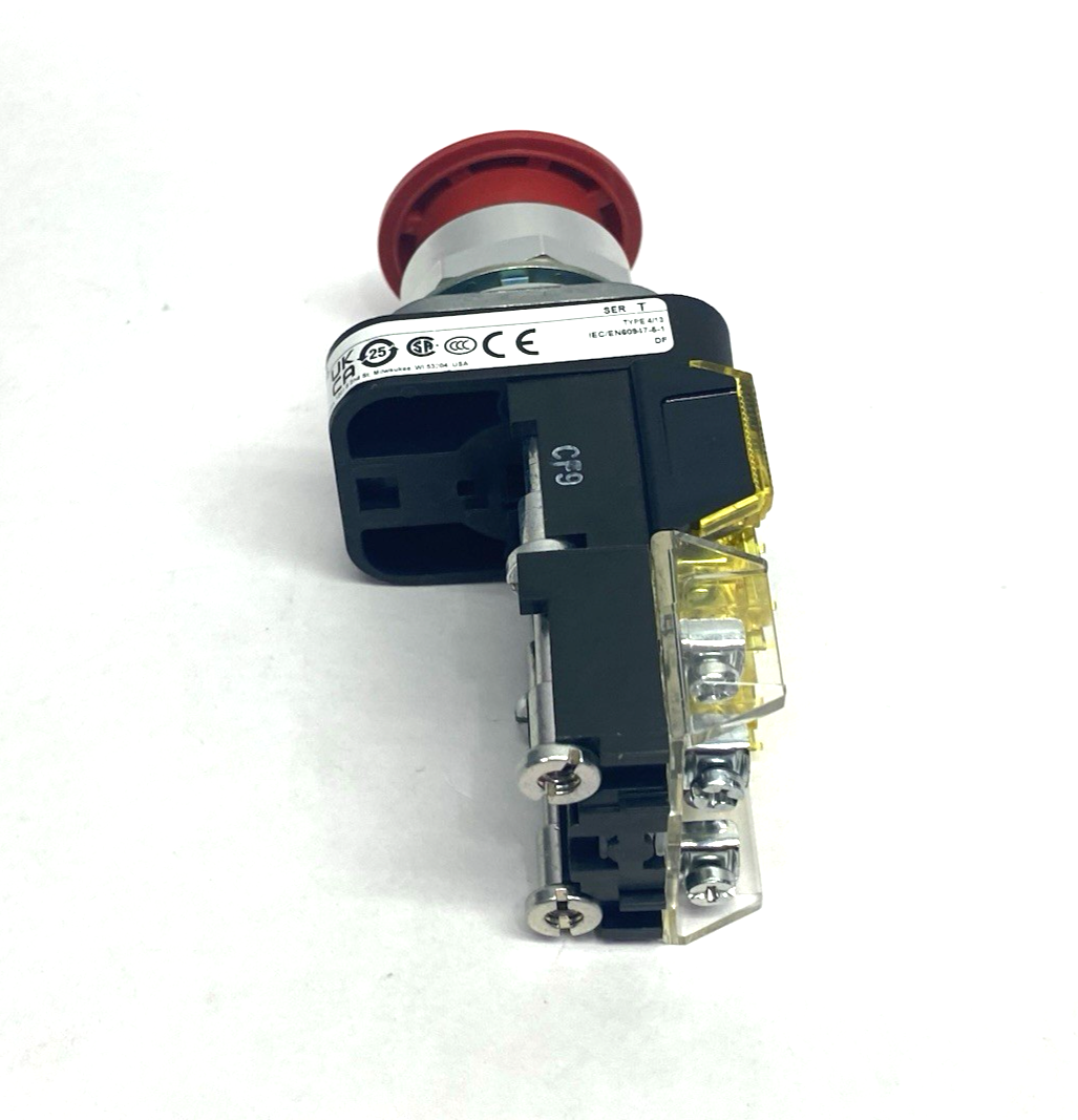 800TC-FX6A5S | Allen Bradley Ser. T Push-Pull Emergency Stop Button Mush Head - Used - Maverick Industrial Sales