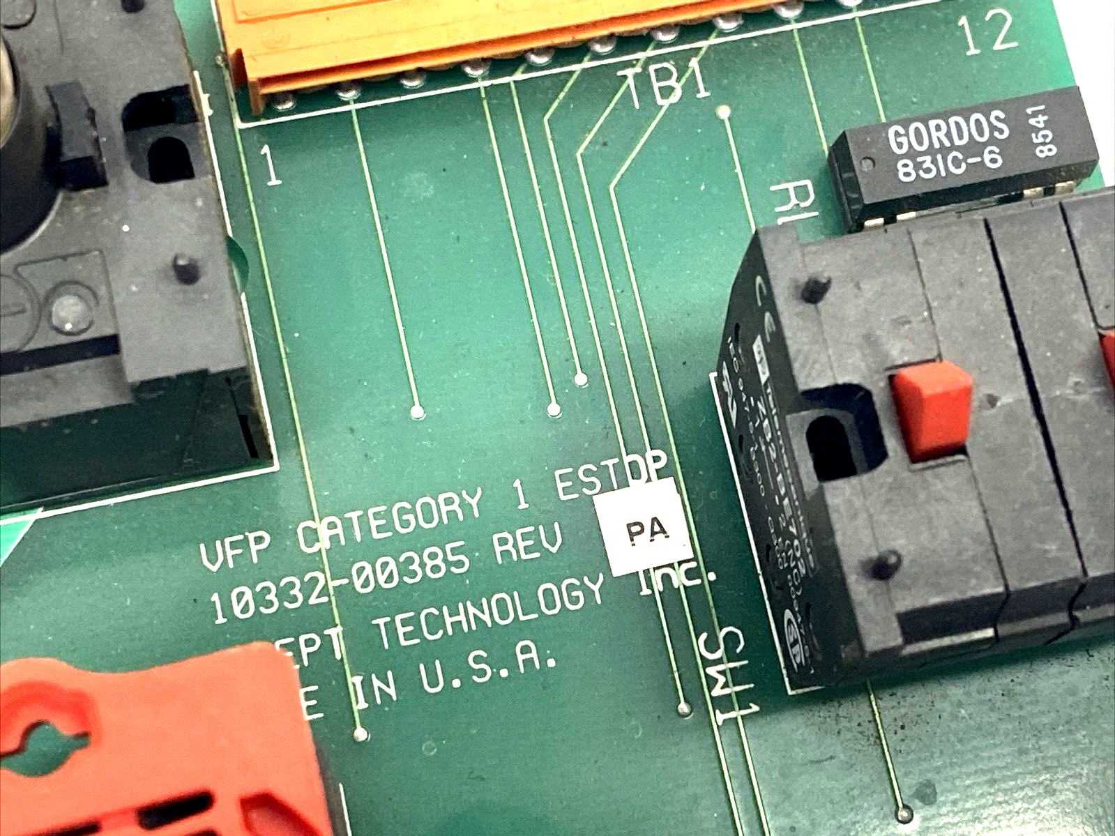 Adept 10332-00385 Rev PA VFP Category 1 ESTOP Buttons & Controls Interface Board - Maverick Industrial Sales