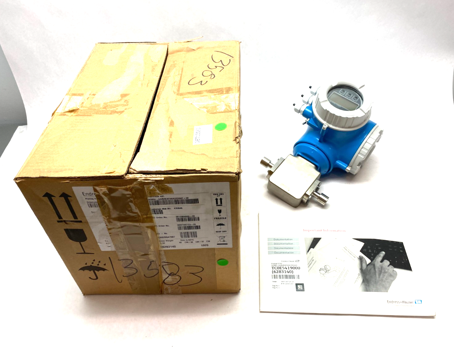 Endress+Hauser 5H3B04-DHK2/101 Promag Proline H 300 Electromagnetic Flowmeter - Maverick Industrial Sales