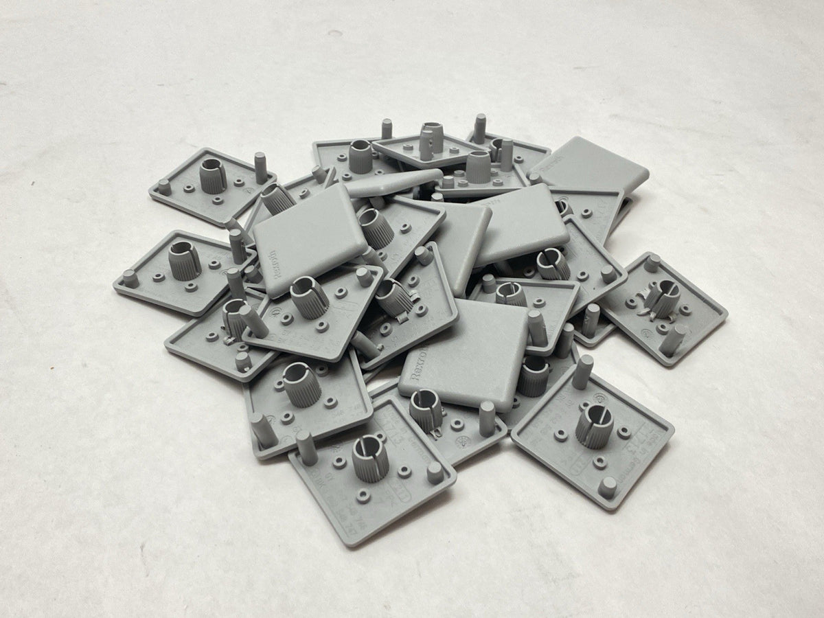 Bosch Rexroth 3842548746 Cap Cover 40mm x 40mm Grey PACK OF 34 - Maverick Industrial Sales