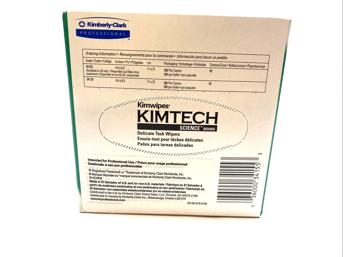 Kimtech Rag 34155 | Kimtech 06-666 Delicate Task Kimtech Science Wipers 34120