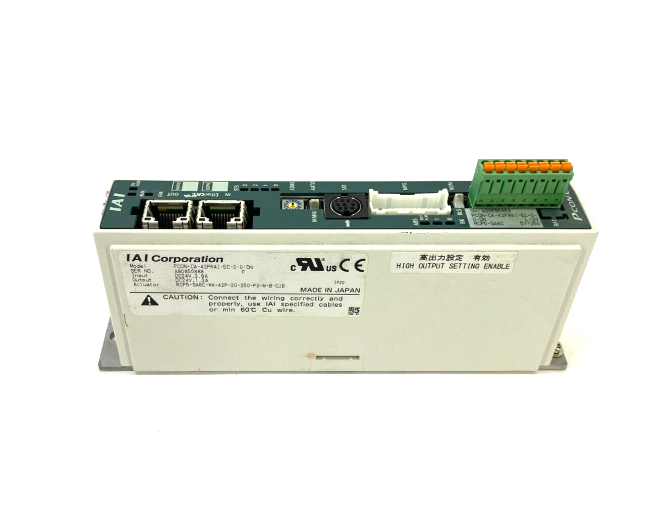 IAI PCON-CA-42PWAI-EC-0-0-DN Intelligent Actuator Controller - Maverick Industrial Sales