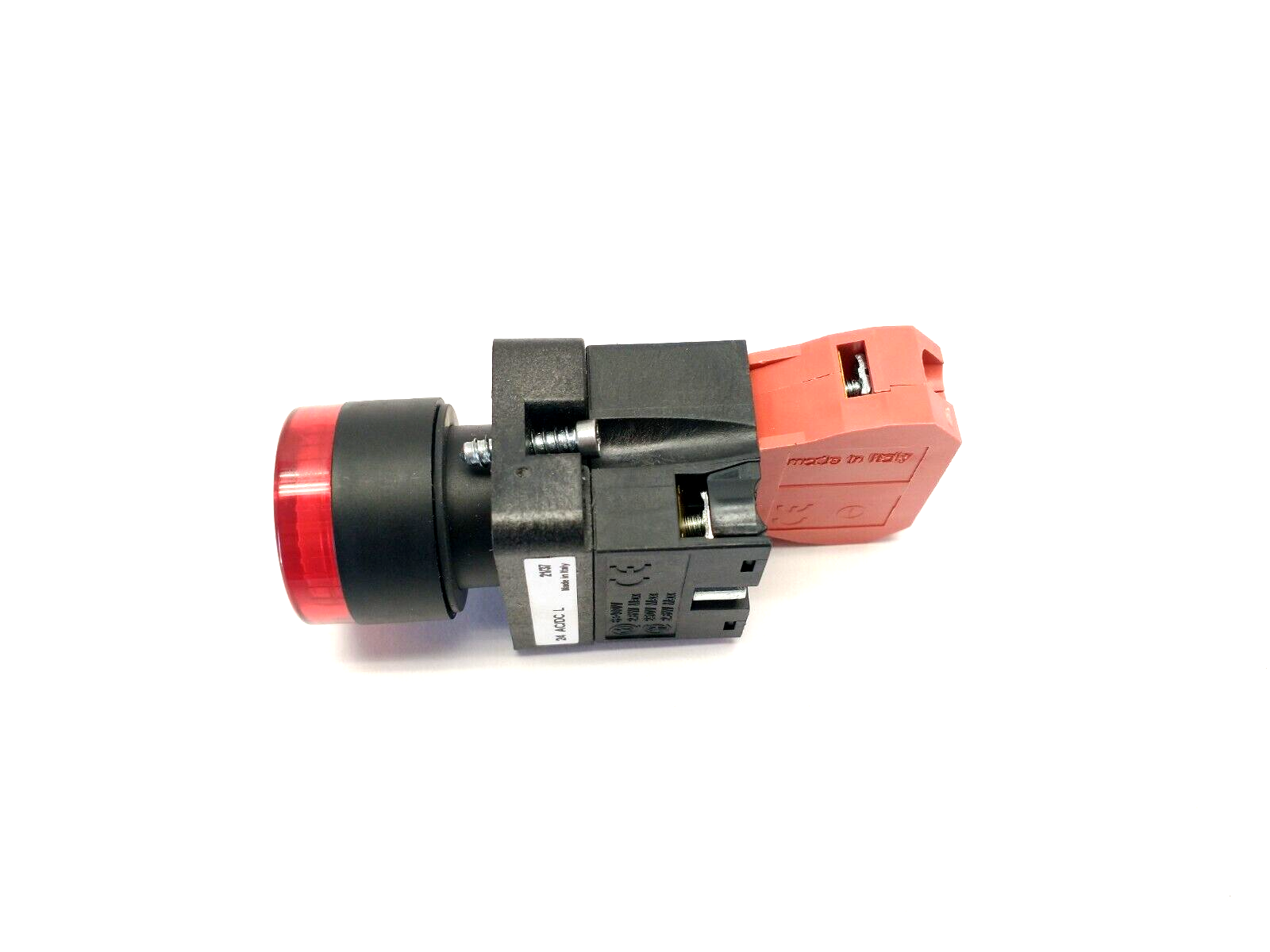 GCX3201-24L,ECX1030 | Automation Direct GCX3201-24L 22mm Red Pushbutton 30mm Operator ECX1030 Contact - New - Maverick Industrial Sales