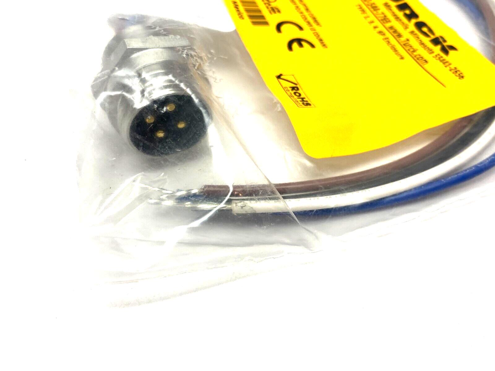 Turck RSFV 40-0.3M Panel-Mount Bulkhead Connector Receptacle 7/8-16 U-23927 - Maverick Industrial Sales