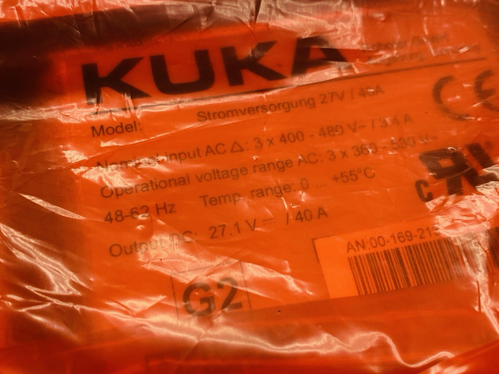 Kuka Stromversorgung 27V/40A Rev C Power Supply 27V NT KRC NG 00-169-213 - Maverick Industrial Sales