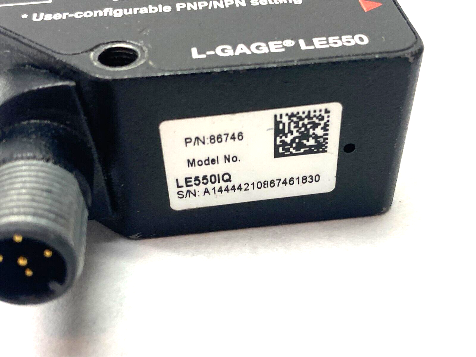 Banner LE550IQ Laser Displacement Sensor Range: 100-1000mm M12 Integral 86746 - Maverick Industrial Sales
