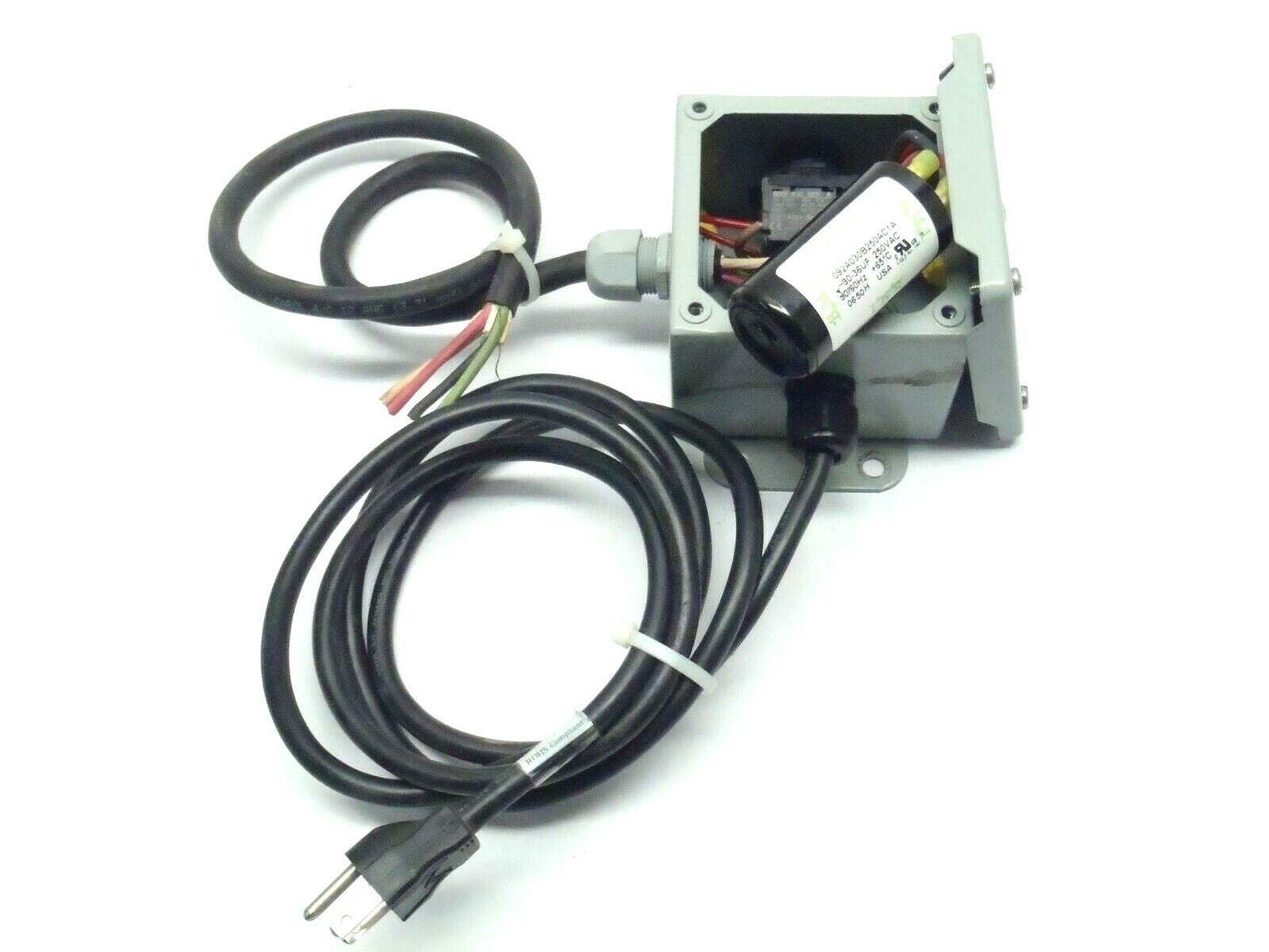 Hoffman A4048C Enclosure w/ BMI 092A030B250AC1A A-B 800F-X10 Push Button Control - Maverick Industrial Sales