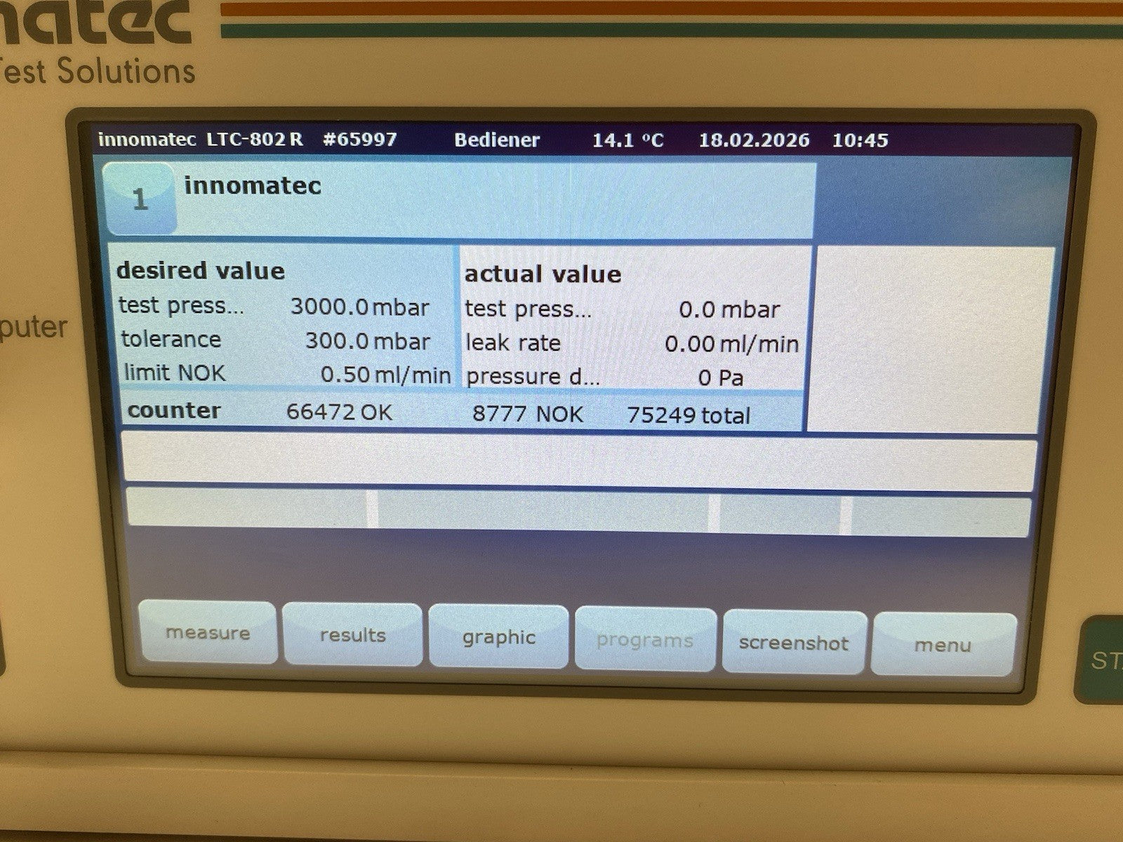 Innomatec LTC-802 Single Channel Leak Test Computer, Configurable - Maverick Industrial Sales