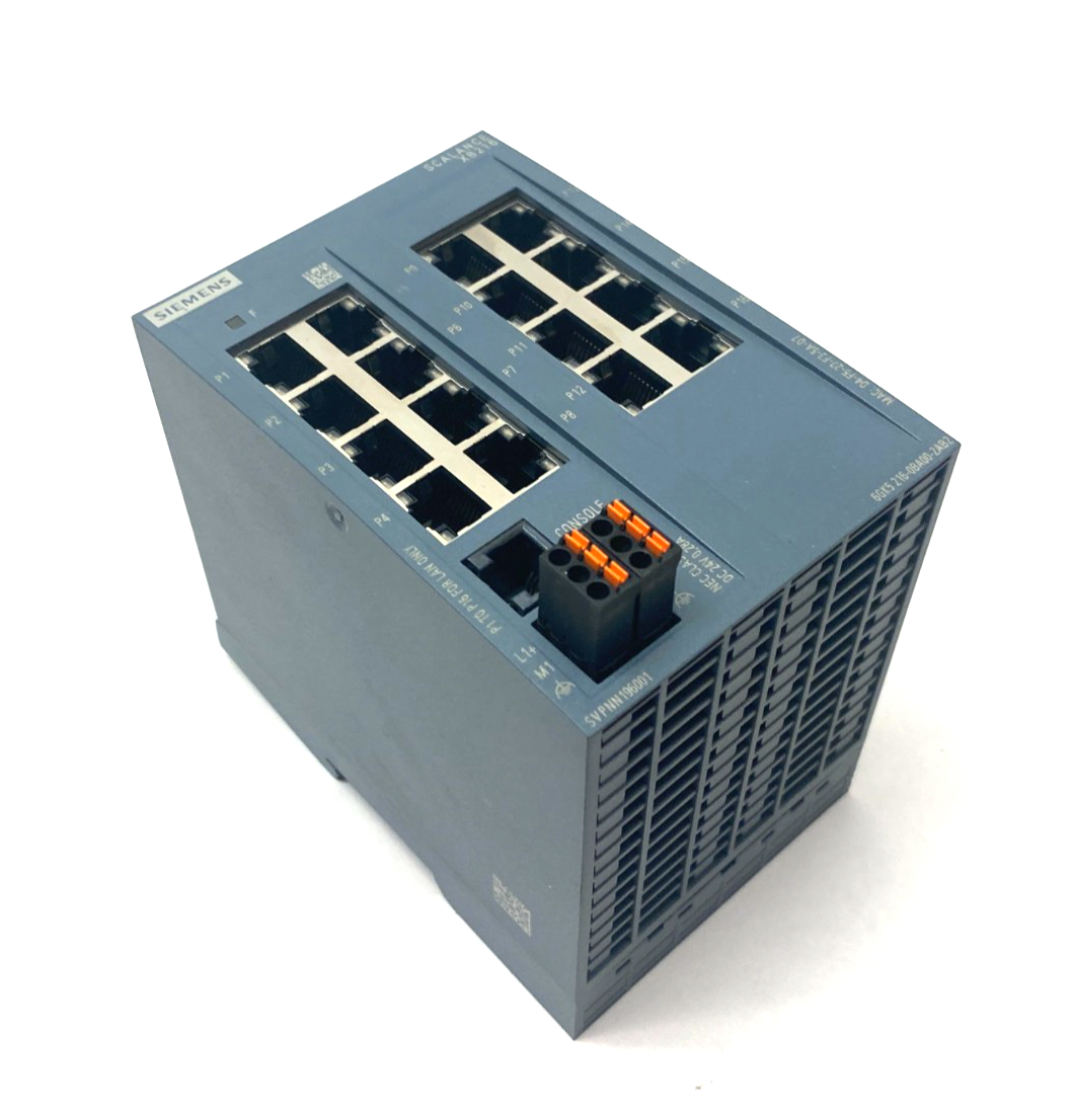 Siemens 6GK5 216-0BA00-2AB2 SCALANCE XB216 Man. Layer Industrial Ethernet Switch - Maverick Industrial Sales