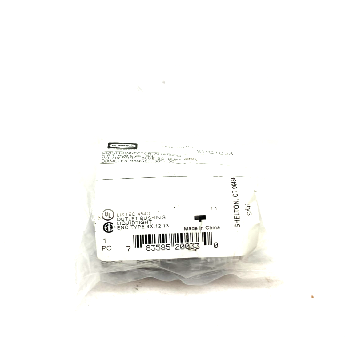 Hubbell SHC1033 Kellems Aluminum Cable Grip 3/4" Male Straight .38"-.50" - Maverick Industrial Sales